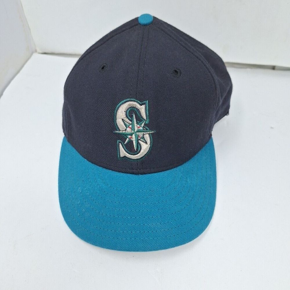Vintage 90s Seattle Mariners Diamond Collection New Era‎ Cap MLB Wool 7 3/8